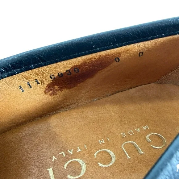 GUCCI Vintage Black Suede Horsebit Men's Loafers Made in Italy 9D - 9.5US - Picture 3 of 12